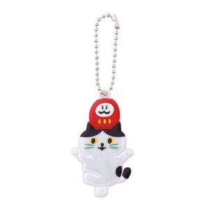 Nyanfuku Reflector Keyring, Daruma
