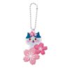Nyanfuku Reflector Keyring, Cherry Blossom