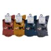 STREAM Hospitality Socks, Cat And Floral Relaxed Crew, Merino Wool Blend