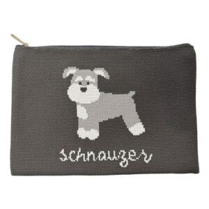 Knit Pouch, Schnauzer
