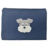 Knit Pouch, Schnauzer Face