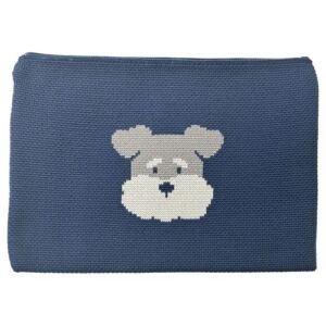 Knit Pouch, Schnauzer Face