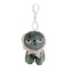 Machiko Floral Scarf Keyring, Pink