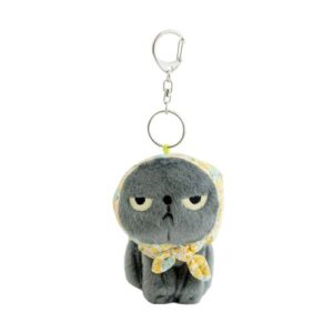 Machiko Floral Scarf Keyring, Yellow
