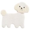 Fundit Animal Washable Mat, White Poodle