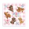cococi wanko Toy Poodle Chenille Towel Handkerchief