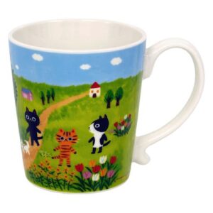 Itoi Tadaharu Cat Mug, Spring Song