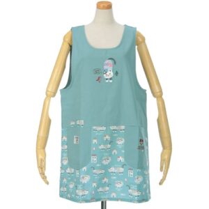 Cat Pattern Button Apron