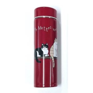 Six Cats Slim Bottle, Deep Red