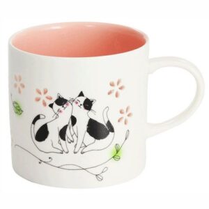Cherry Blossom Cats Mug