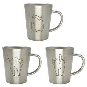 Necotto Stainless Cat Mug